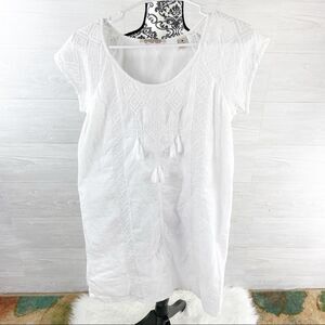 Maison Scotch Scotch & Soda Tropical Drift Geometric Tassel Tunic Top